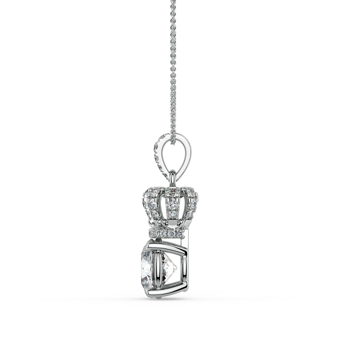 Norme de Crown Diamond Pendant — image 1 of 4