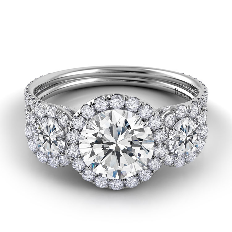 Solo Filo Unique Three Stone Engagement Ring — image 1 of 1