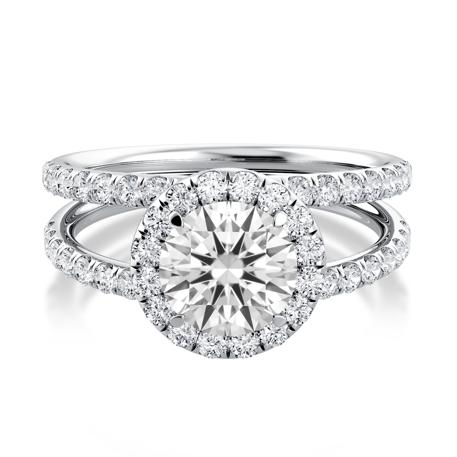 Solo Filo Engagement Ring Halo Setting — image 1 of 1