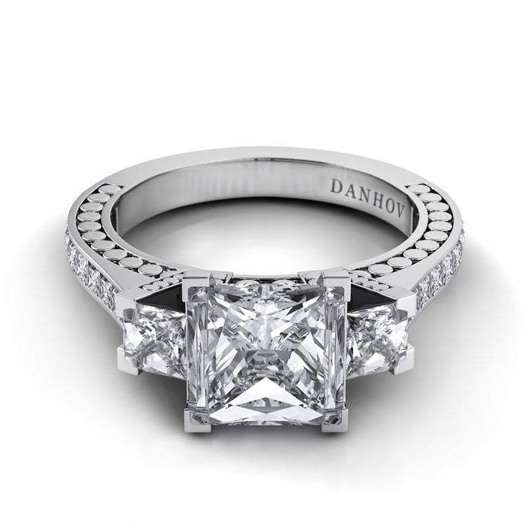 Tubetto Three Stone Engagement Ring — image 1 of 6