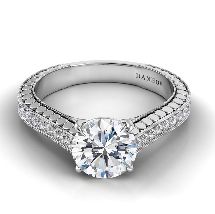 Tubetto Engagement Ring White Gold — image 1 of 1