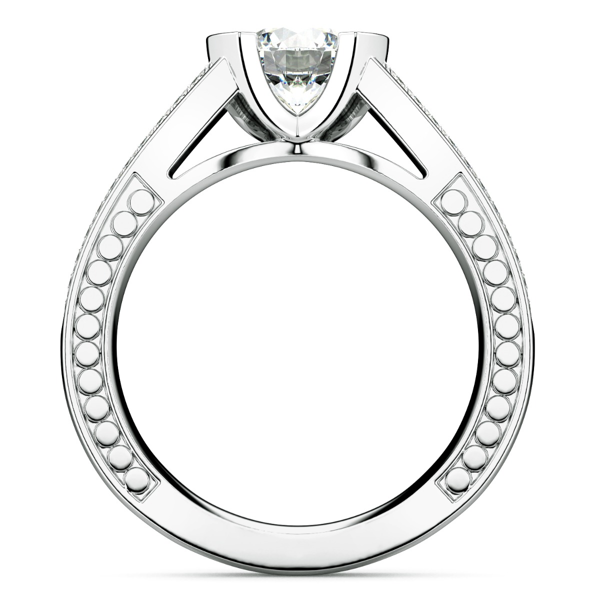 Tubetto Diamond Solitaire Engagement Ring — image 3 of 9