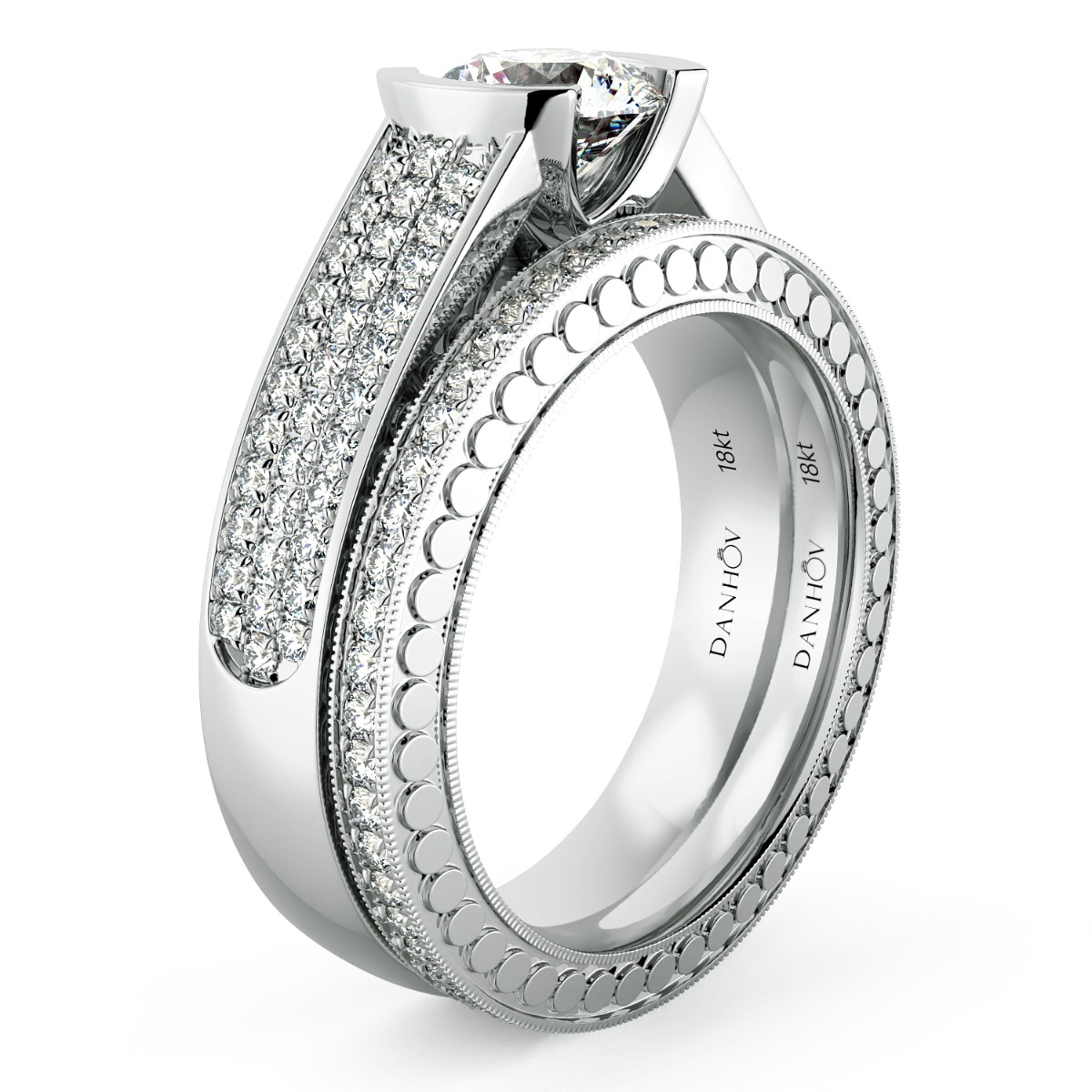 Tubetto Diamond Solitaire Engagement Ring — image 6 of 9