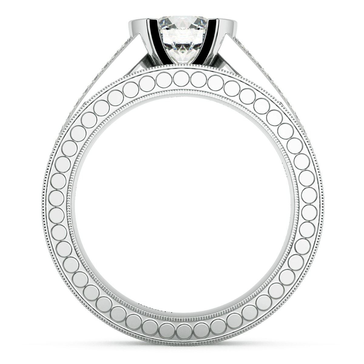 Tubetto Diamond Solitaire Engagement Ring — image 7 of 9