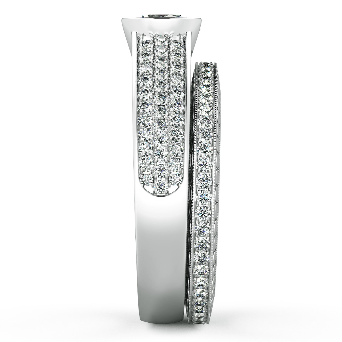 Tubetto Diamond Solitaire Engagement Ring — image 8 of 9