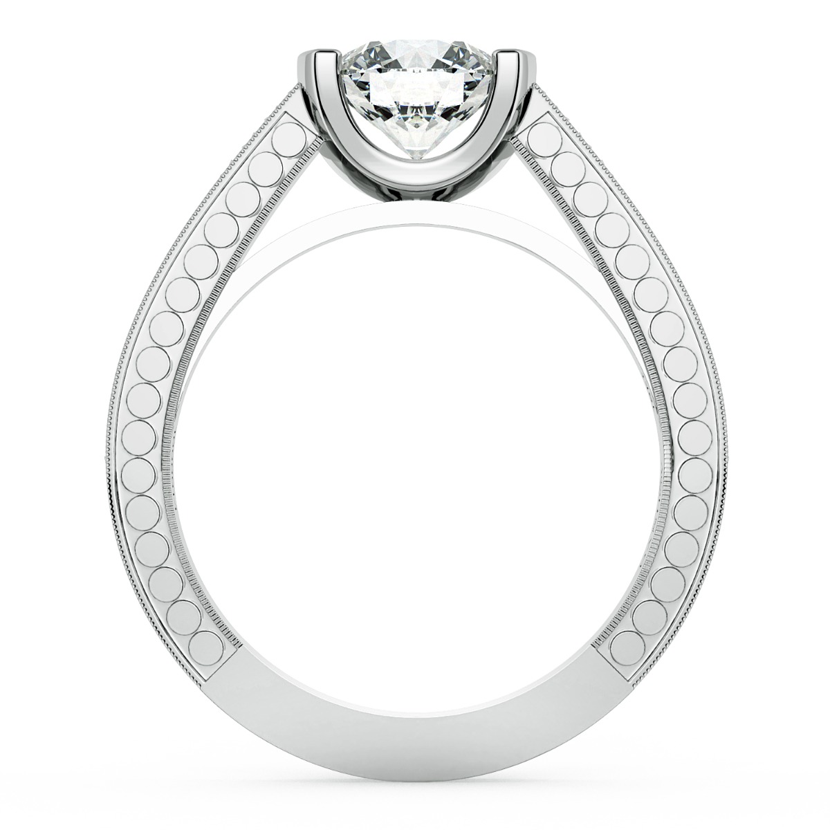 Tubetto Unique Engagement Ring — image 3 of 9