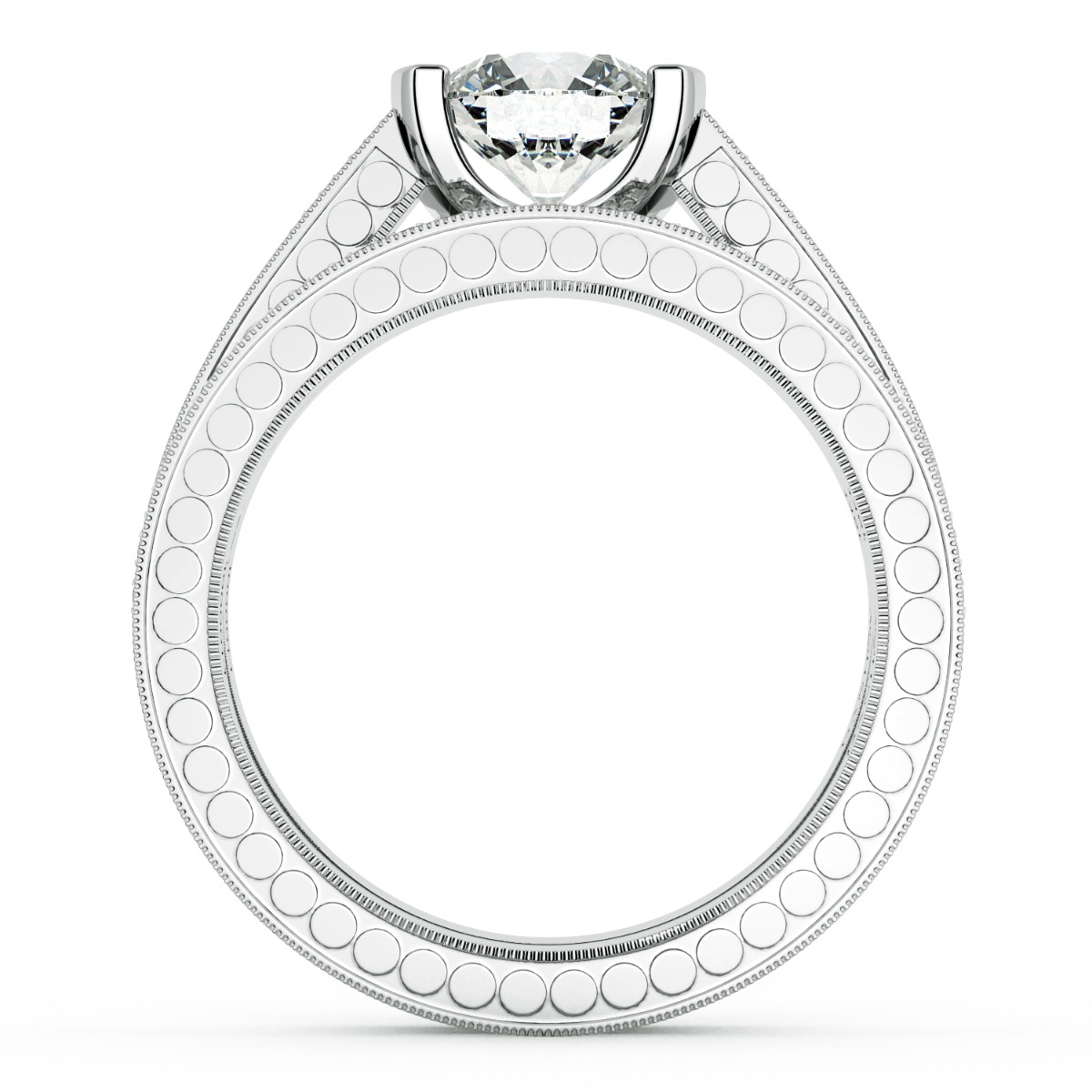 Tubetto Unique Engagement Ring — image 7 of 9