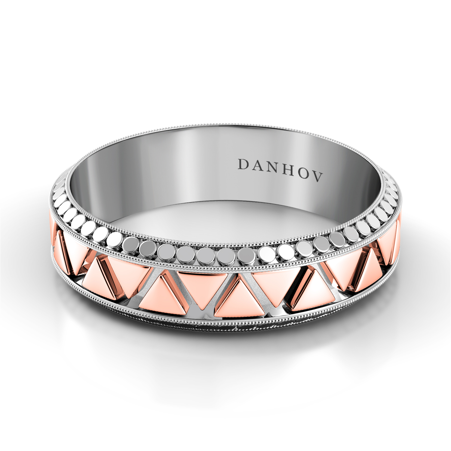 Tubetto Red Domed Men's Wedding Band — image 1 of 1