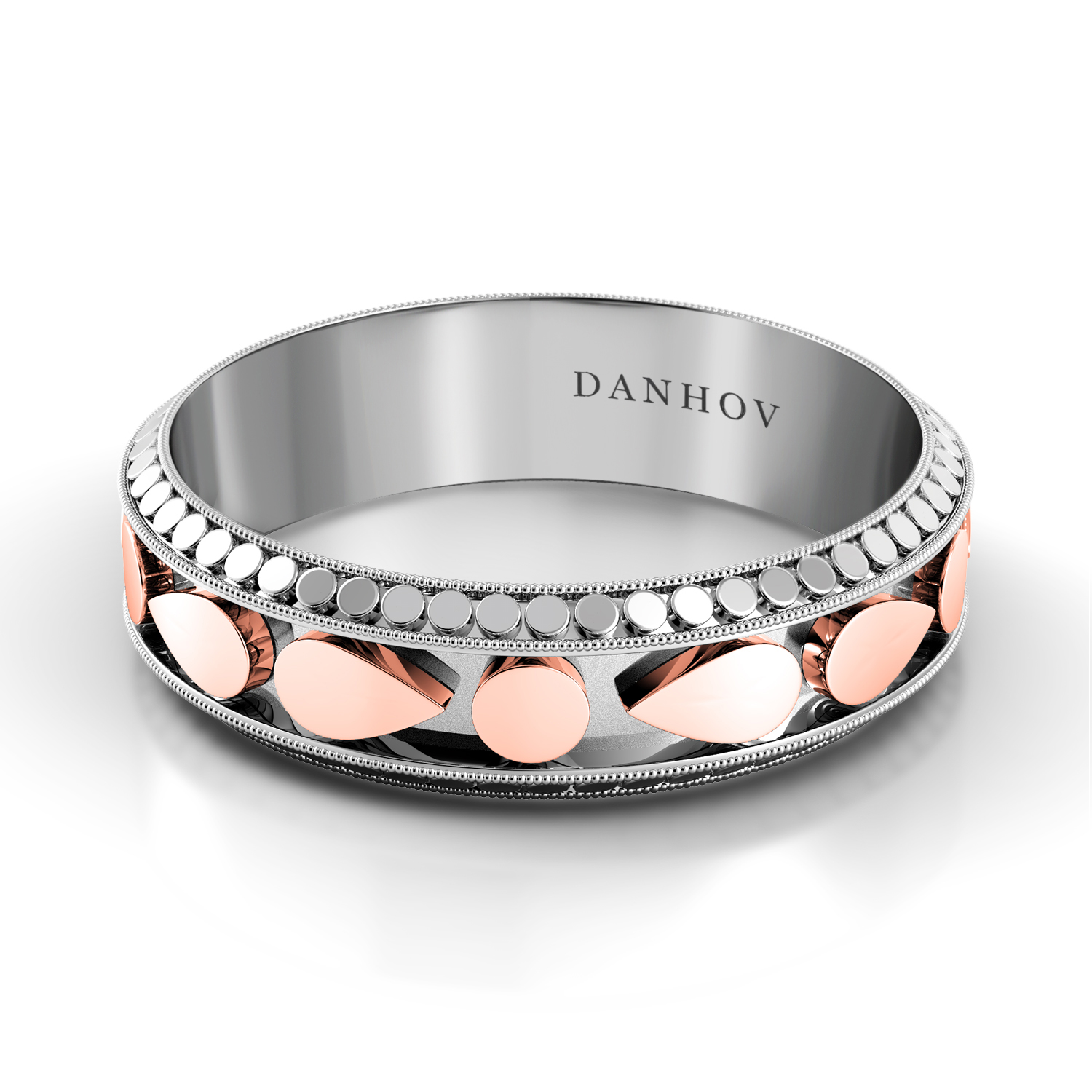 Tubetto Red Designer Domed Wedding Ring for Men — image 1 of 1