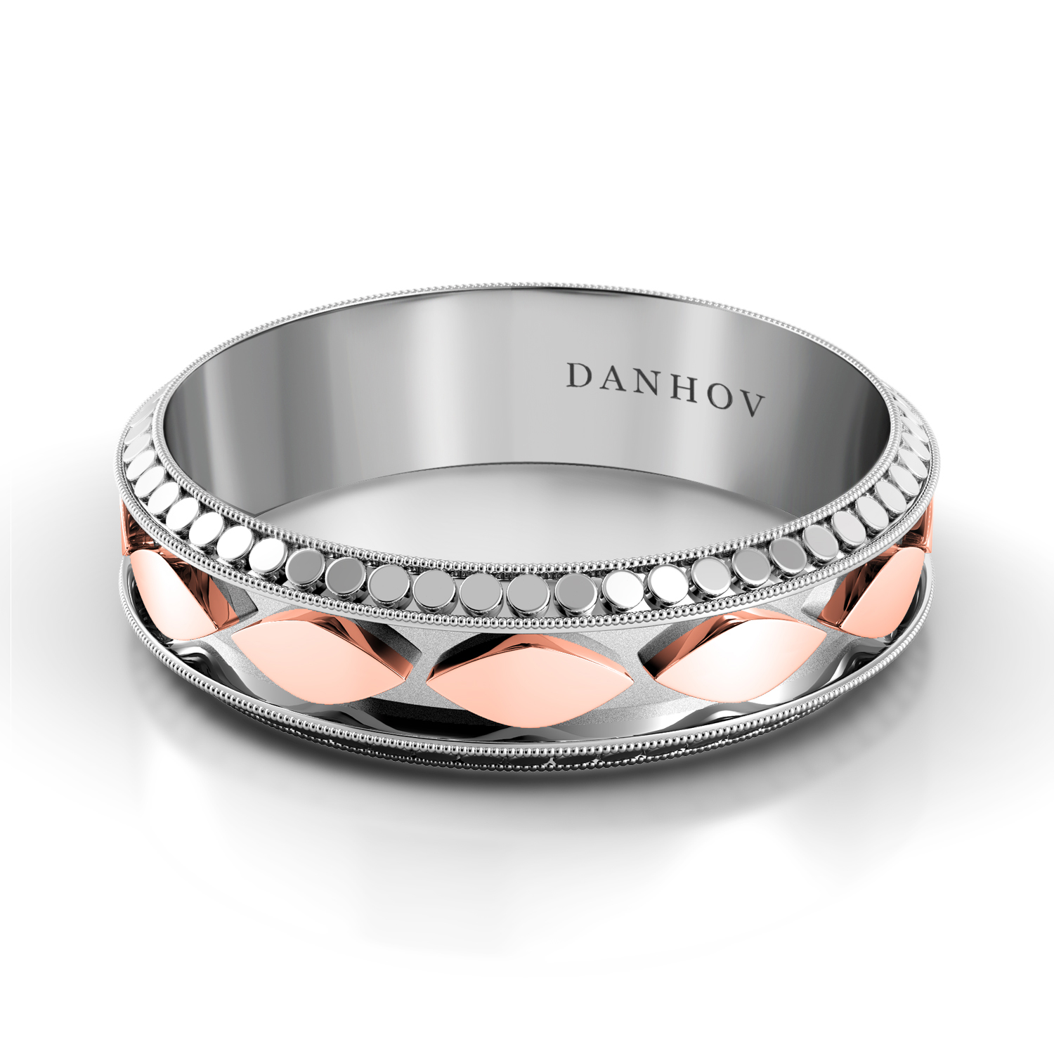Tubetto Red Domed Wedding Ring for Men — image 1 of 1