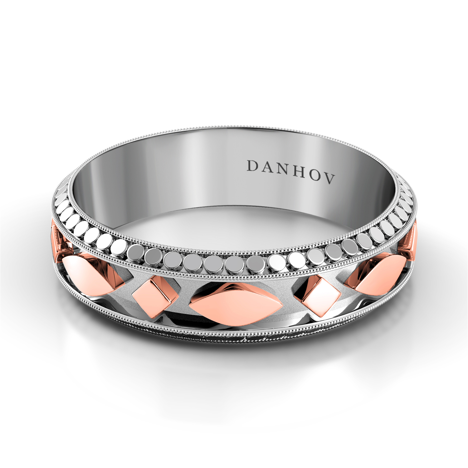 Tubetto Red Domed Men's Wedding Band — image 1 of 1