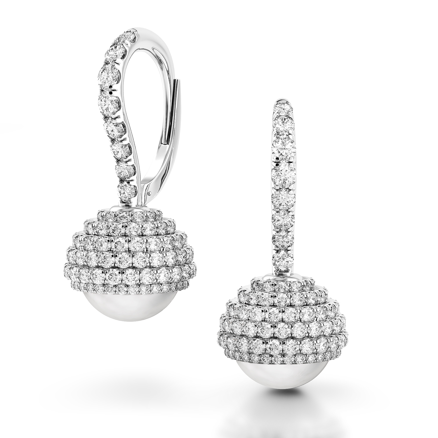 Trenta Limited Edition Pearl Diamond Earrings — image 1 of 1
