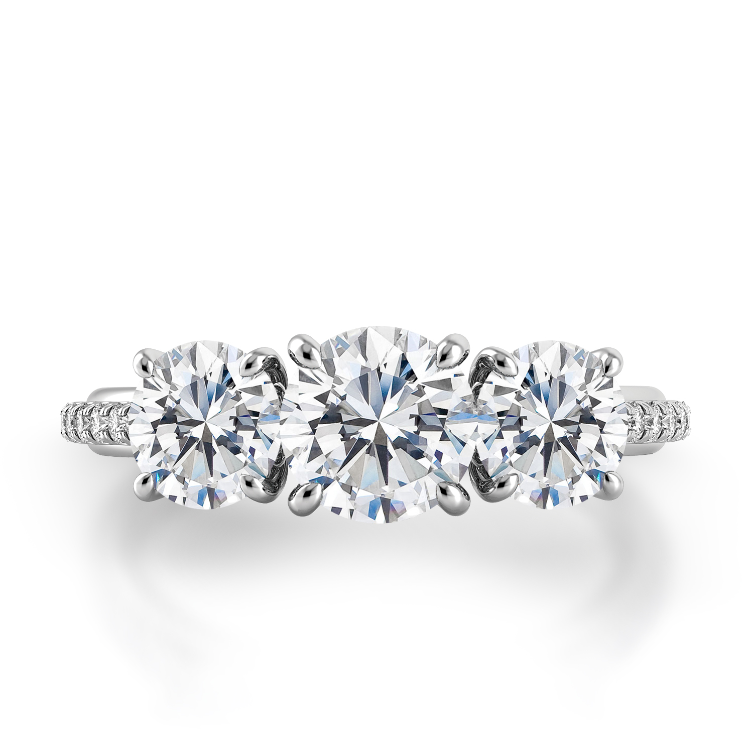 Unito Three Stone Engagement Ring — image 2 of 4