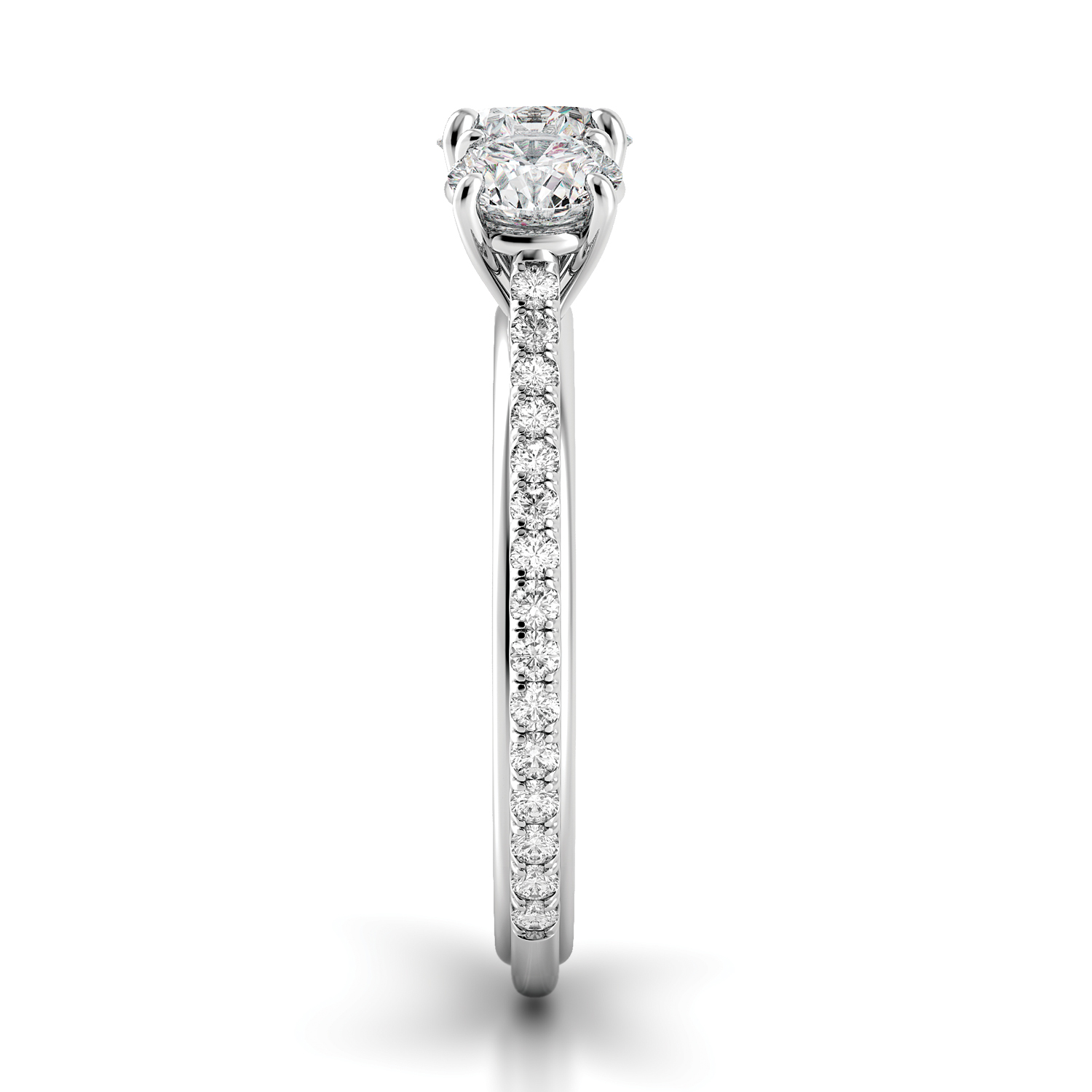 Unito Three Stone Engagement Ring — image 3 of 4