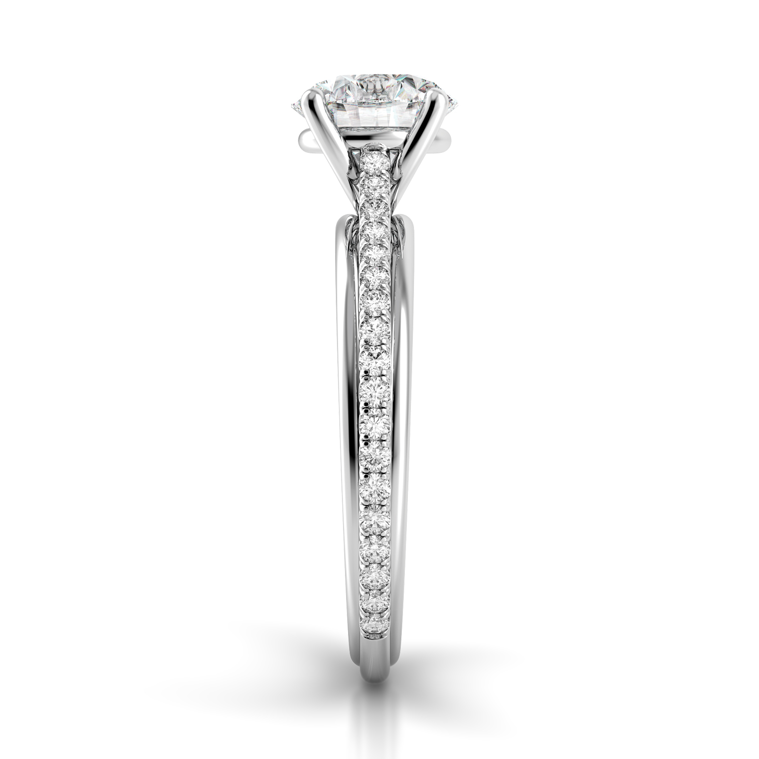 Unito Diamond Engagement Ring for her — image 3 of 4