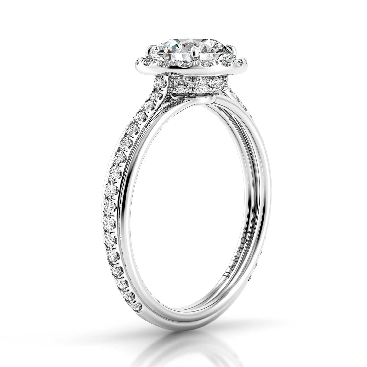 Unito Triple Shank Diamond Engagement Ring — image 2 of 4