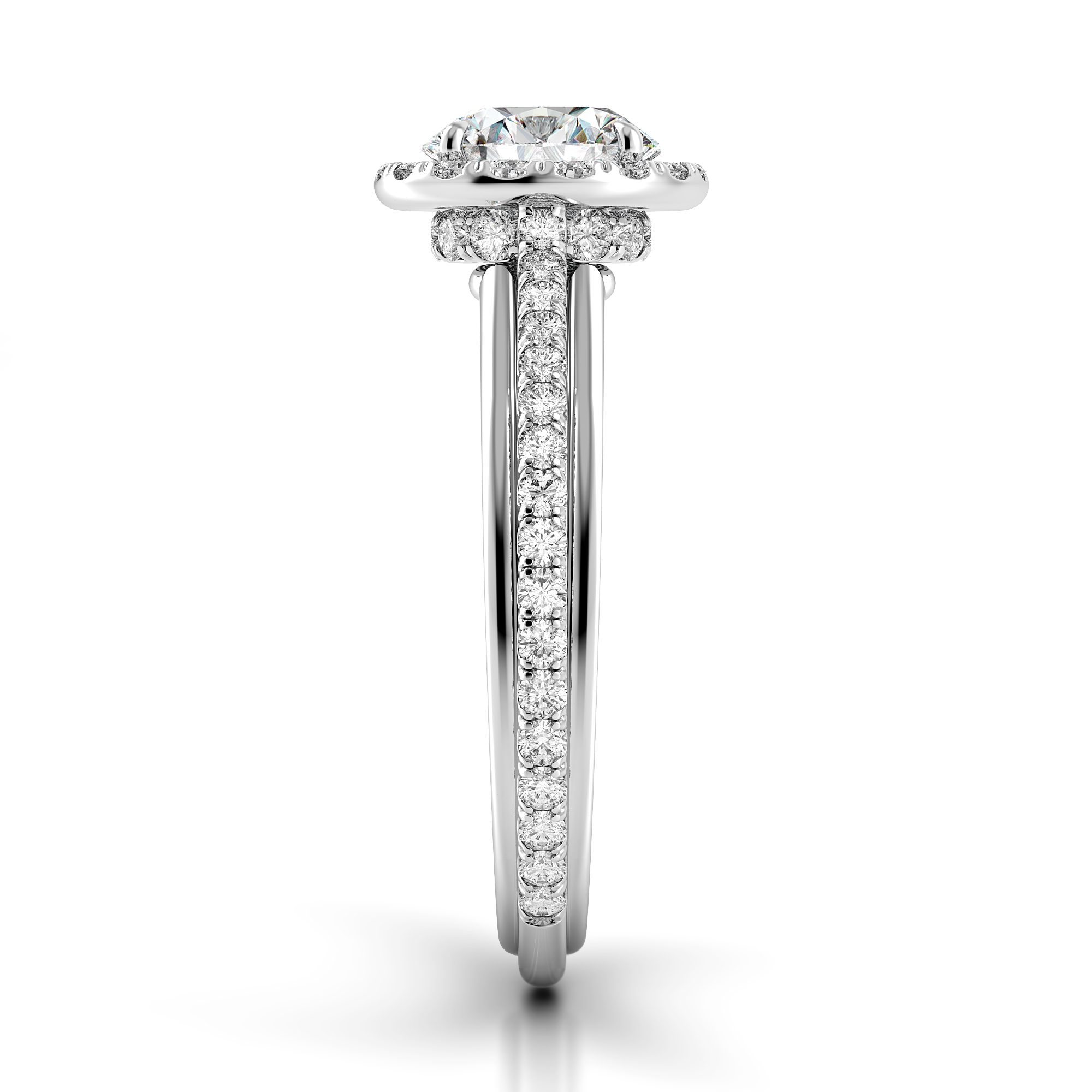 Unito Triple Shank Diamond Engagement Ring — image 4 of 4