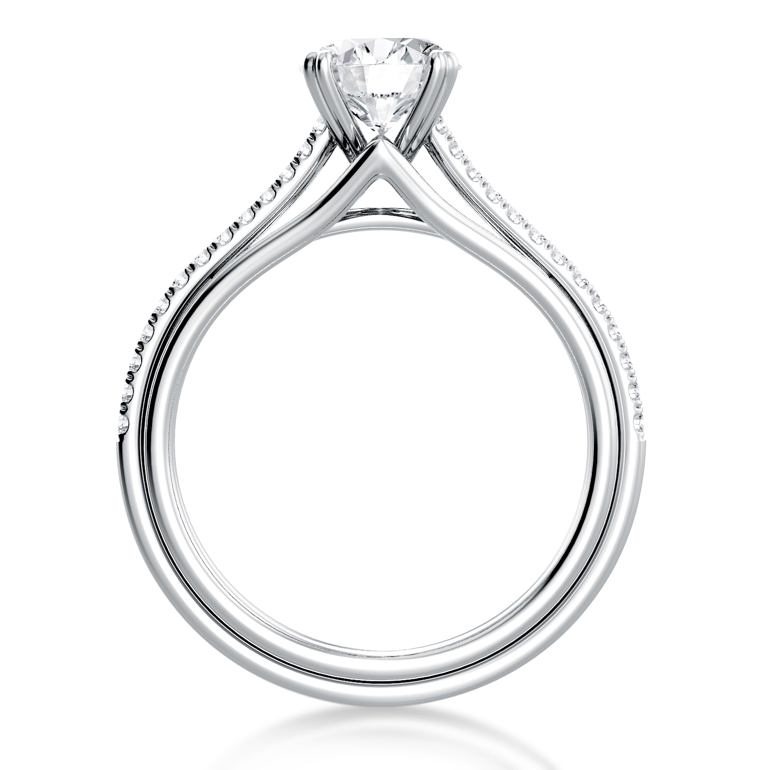 Unito Triple Shank Engagement Ring — image 3 of 4