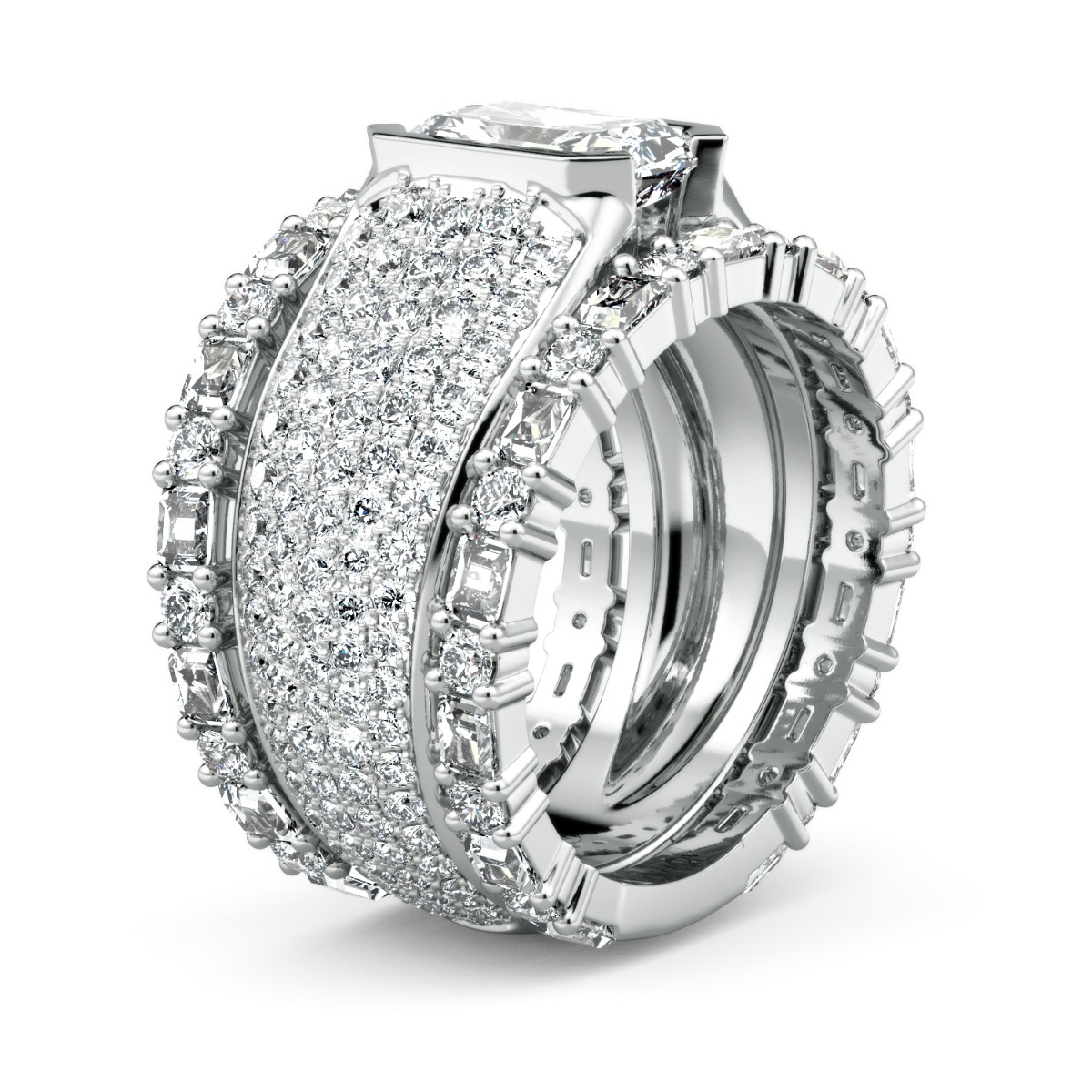 Voltaggio Diamond Wedding Band — image 6 of 9