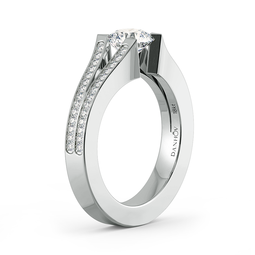Voltaggio Engagement Ring in 14k Black Gold — image 1 of 1