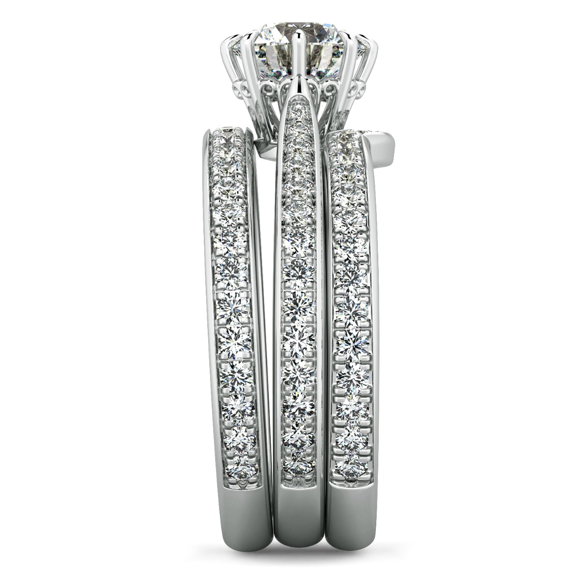 Classico Handmade Diamond Wedding Band — image 8 of 9