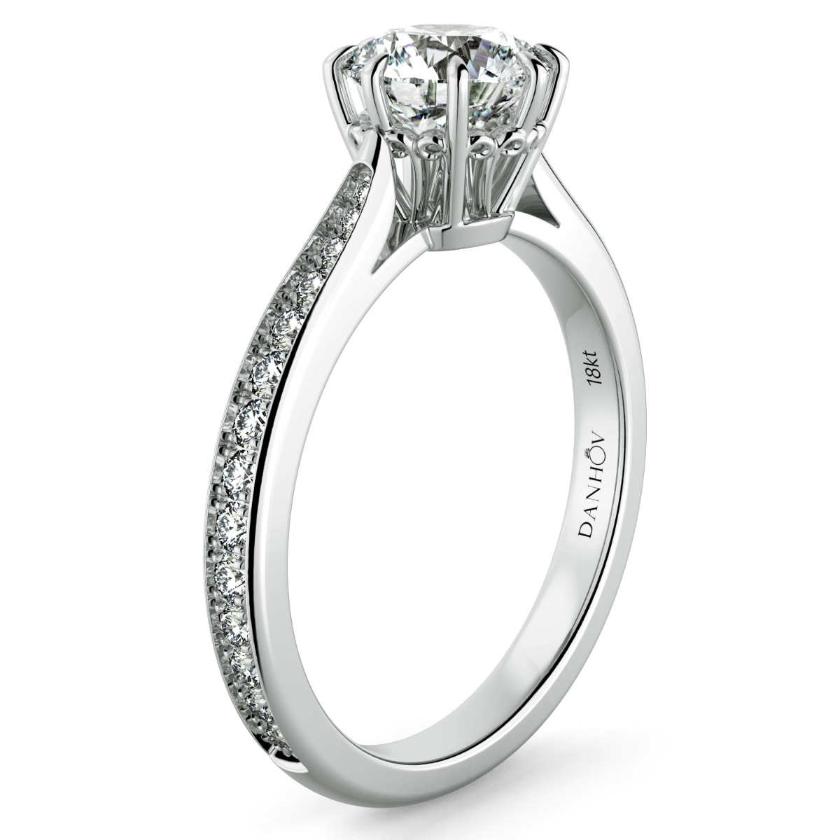 Classico Handmade Diamond Engagement Ring — image 2 of 9