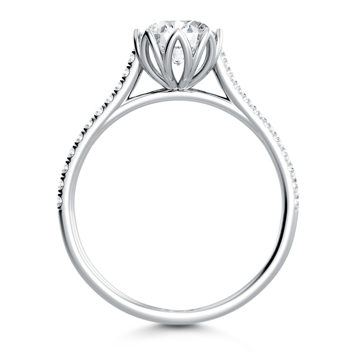 Classico Solitaire Diamond Engagement Ring — image 3 of 4