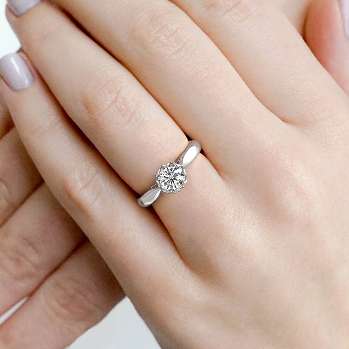 Classico Handcrafted Diamond Engagement Ring — image 9 of 9