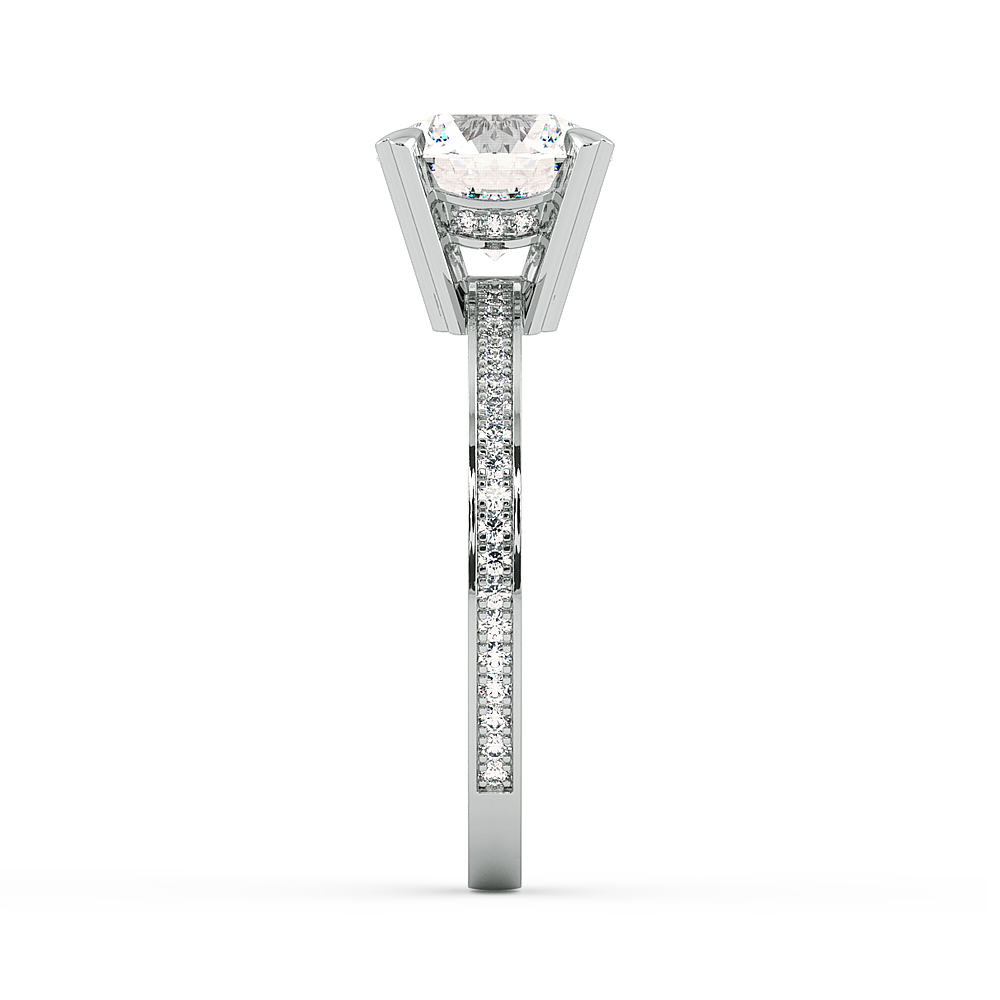 Classico Round Cut Ladies Engagement Ring — image 4 of 9