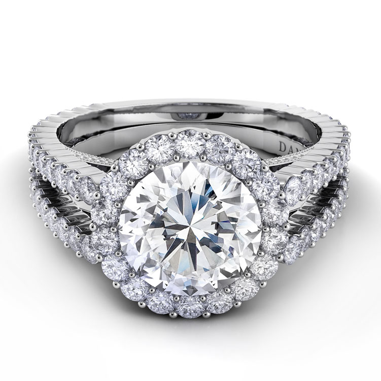 Carezza Double Shank Marquise Engagement Ring — image 1 of 1