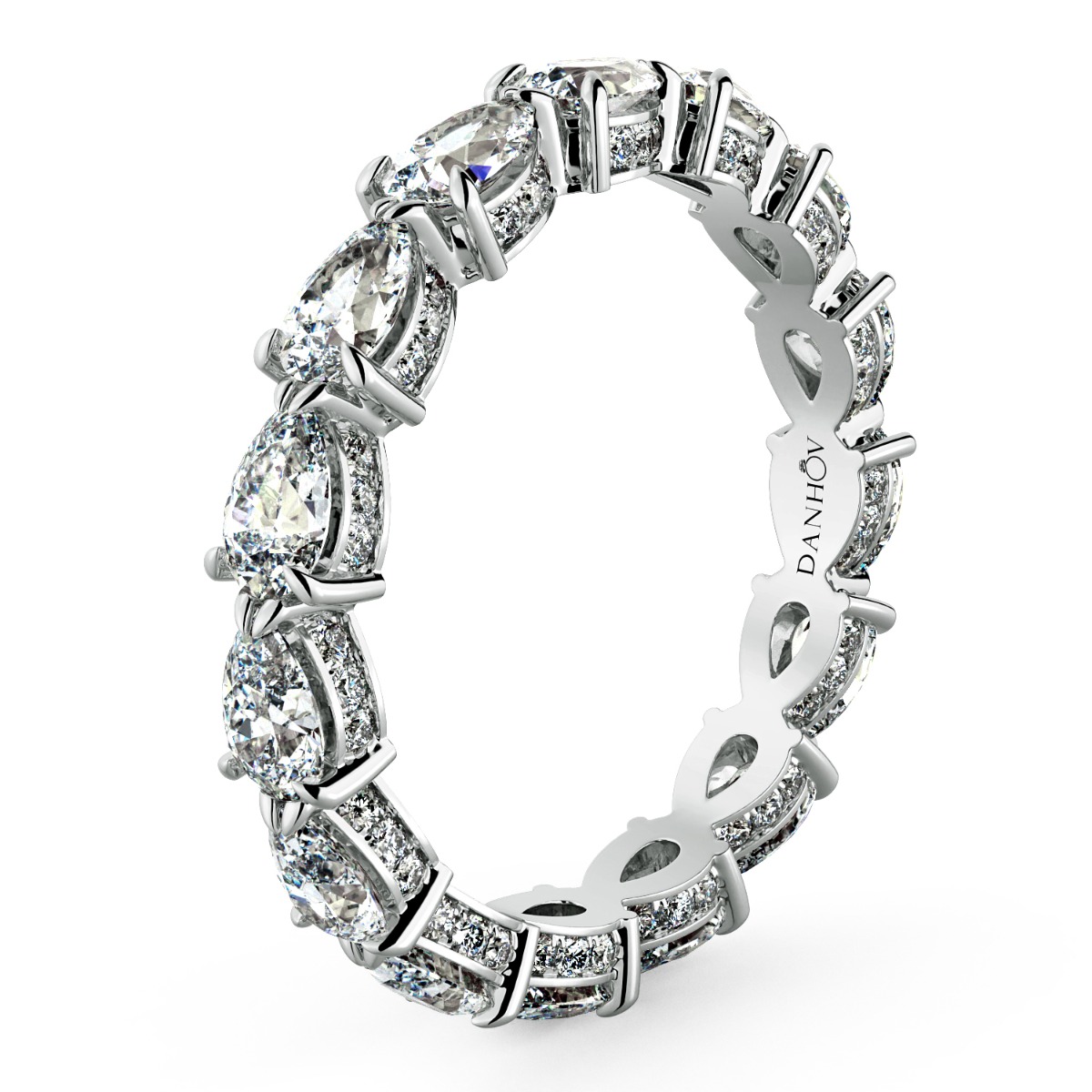 Eternita Pear Cut Diamond Women's Wedding Ring — image 2 of 5
