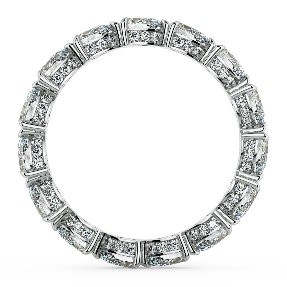 Eternita Pear Cut Diamond Women's Wedding Ring — image 3 of 5