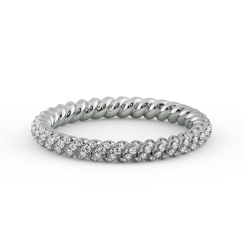 Eleganza Braided Diamond Wedding Ring — image 1 of 1