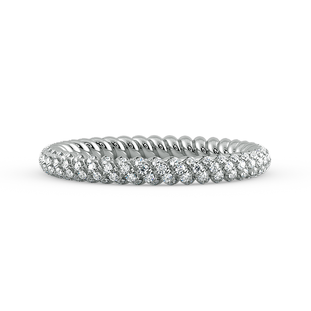 Eleganza Braided Diamond Wedding Ring — image 1 of 1