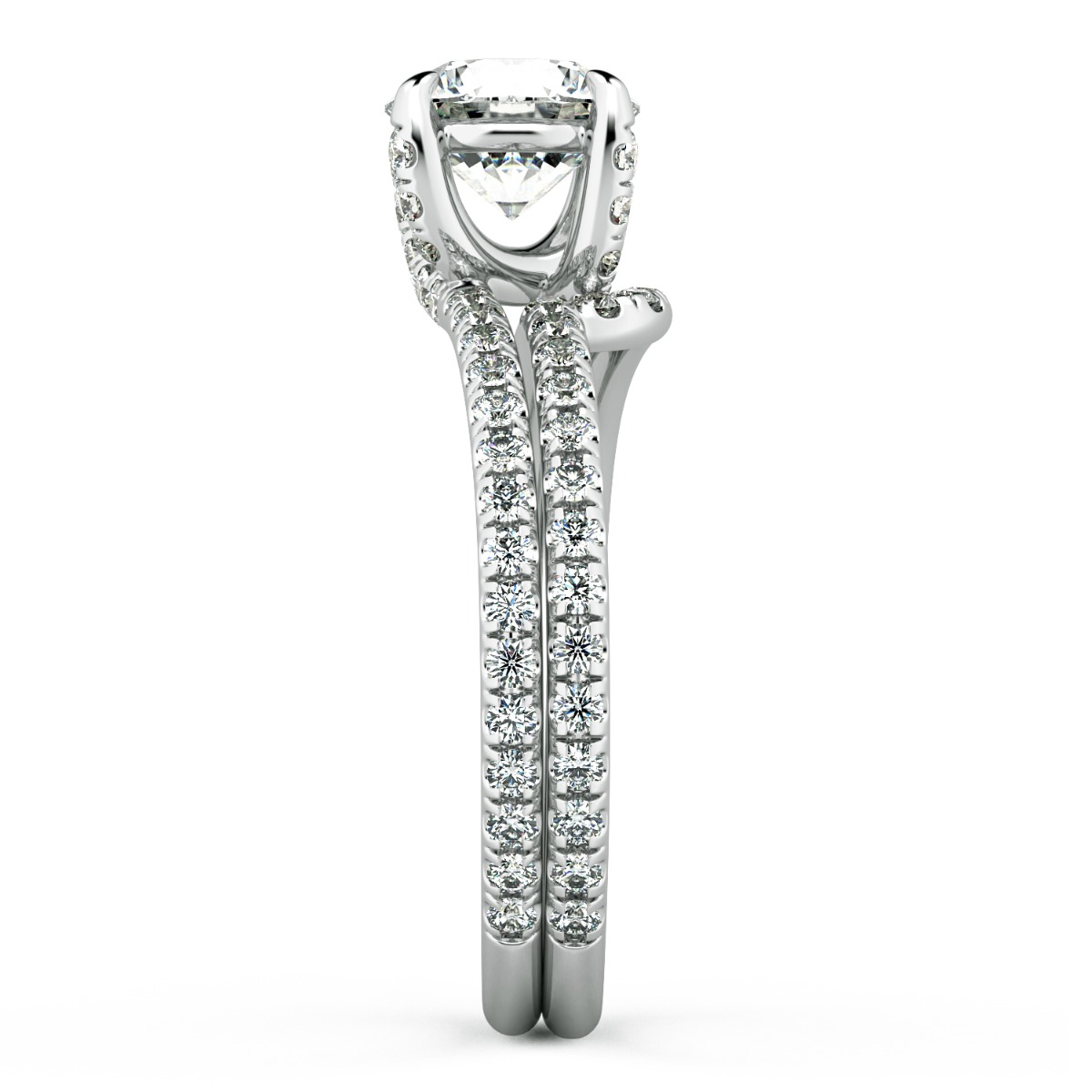 Eleganza Swirl Diamond Ring — image 8 of 9