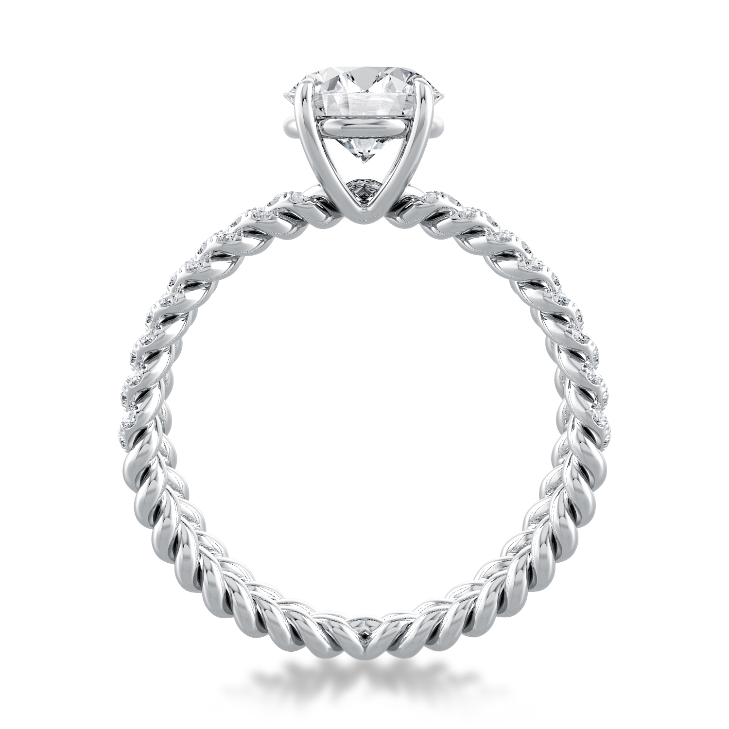 Eleganza One of a Kind Diamond Engagement Ring — image 2 of 4