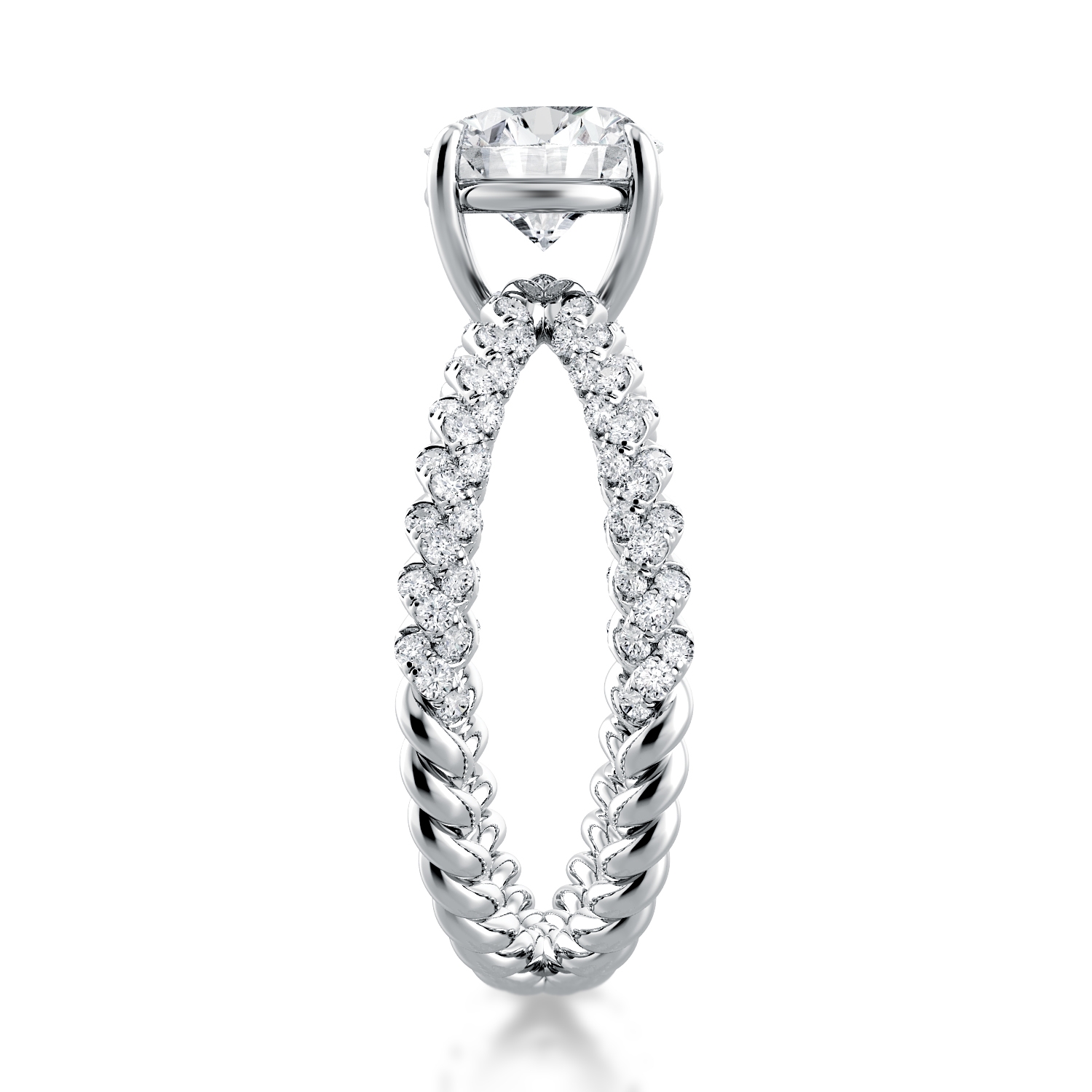 Eleganza One of a Kind Diamond Engagement Ring — image 3 of 4