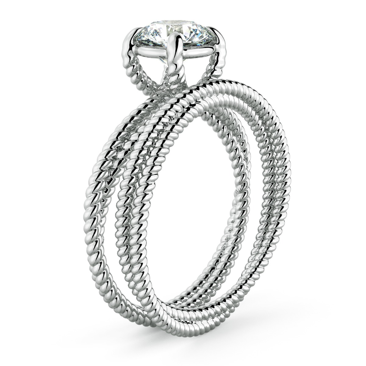 Eleganza Delicate Engagement Ring — image 6 of 9