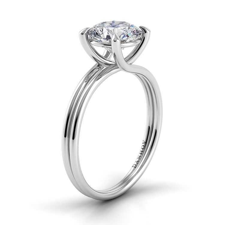 Eleganza Double Shank Engagement Ring — image 2 of 4